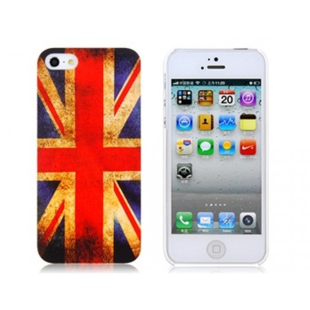 Funda iPhone 5C Plastico Duro UK Flag