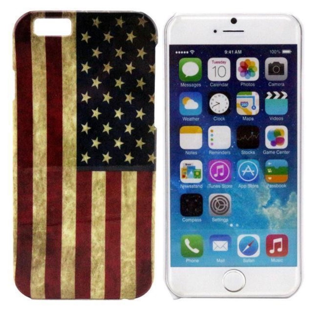 Funda iPhone 5C Plastico Duro American Flag