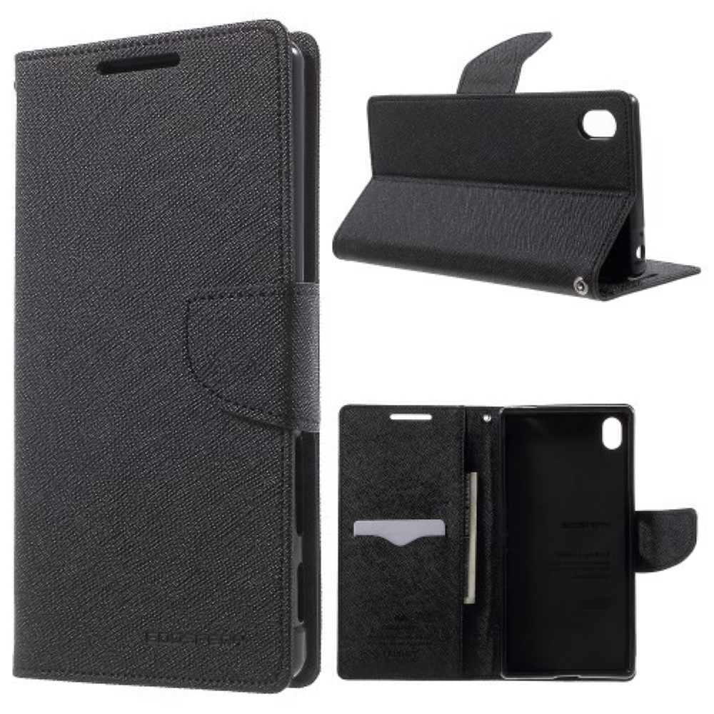 Funda Sony Xperia Z5 Premium Piel Tapa Libro Mercury Goospery negra
