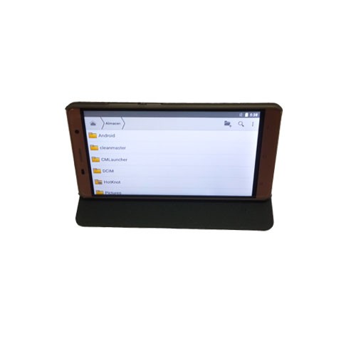 Funda Cubot CheetahPhone Piel Tapa Libro Negra con soporte