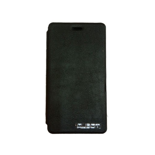 Funda Cubot Rainbow Piel Tapa Libro Negra con soporte