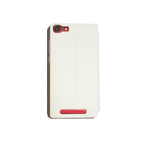 Funda Cubot Rainbow Piel Tapa Libro Blanca con soporte