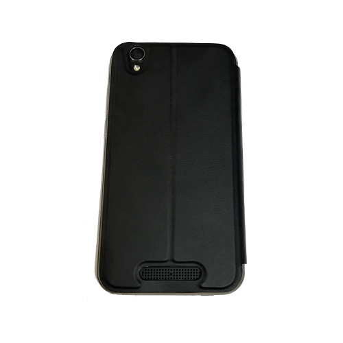Funda Cubot Manito Piel Tapa Libro Negra con soporte de gel