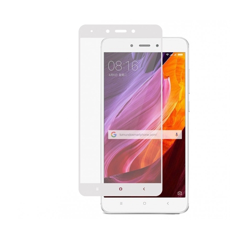 Protector Pantalla Xiaomi Redmi Note 4X Completo BLANCO Cristal Templado