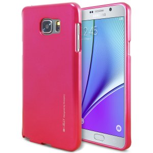 Funda Samsung Note 5 iJelly Metal fucsia