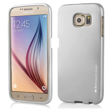 Funda Samsung S6 iJelly Metal gris claro
