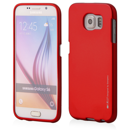 Funda Samsung S6 iJelly Metal rojo