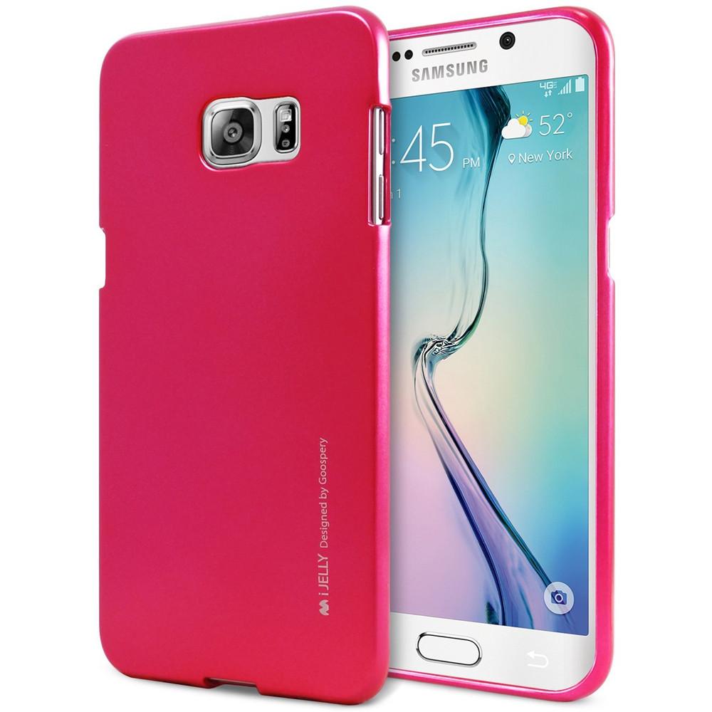 Funda Samsung S6 iJelly Metal fucsia