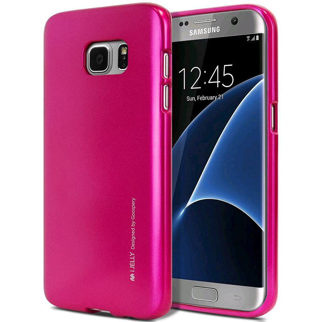 Funda Samsung S5 iJelly Metal fucsia