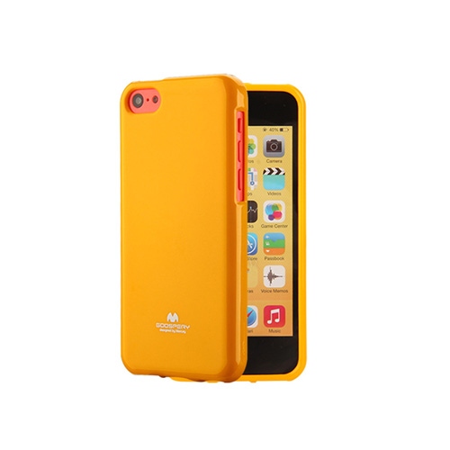 Funda iPhone 5C Mercury Jelly amarillo