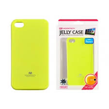 Funda iPhone 4 4s Mercury Jelly Fluor amarillo