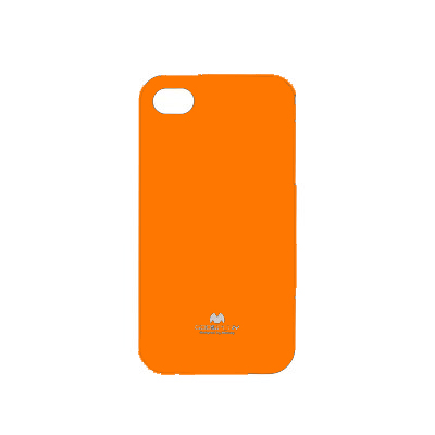 Funda iPhone 4 4s Mercury Jelly Fluor naranja