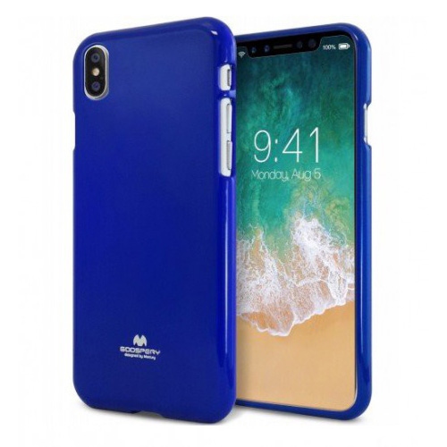 Funda iPhone X / XS Mercury Jelly azul oscuro