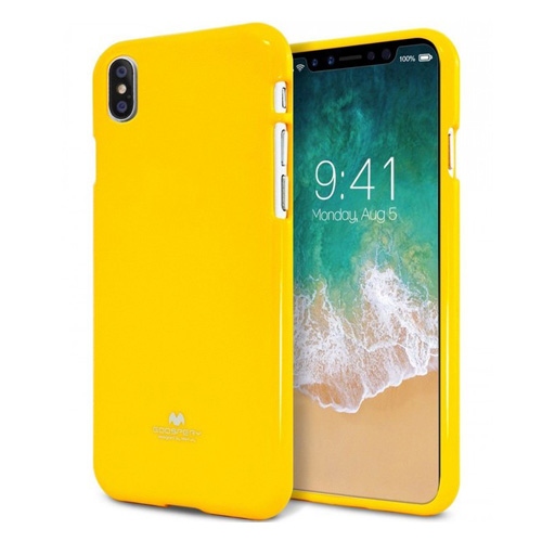 Funda iPhone X Mercury Jelly amarilla