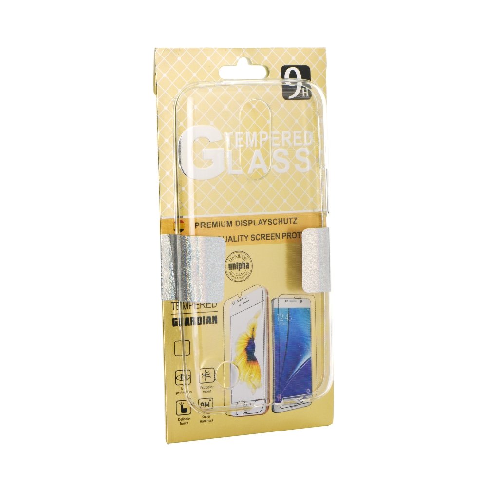 Pack set 2 en 1 Funda Xiaomi Mi5X Mi A1 gel clear transparente y protector de cristal templado