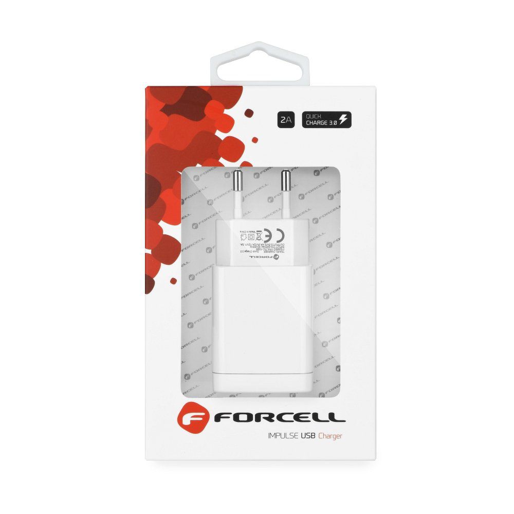 Cargador Adaptador Pared 2A USB Universal Quick Charge FORCELL blister