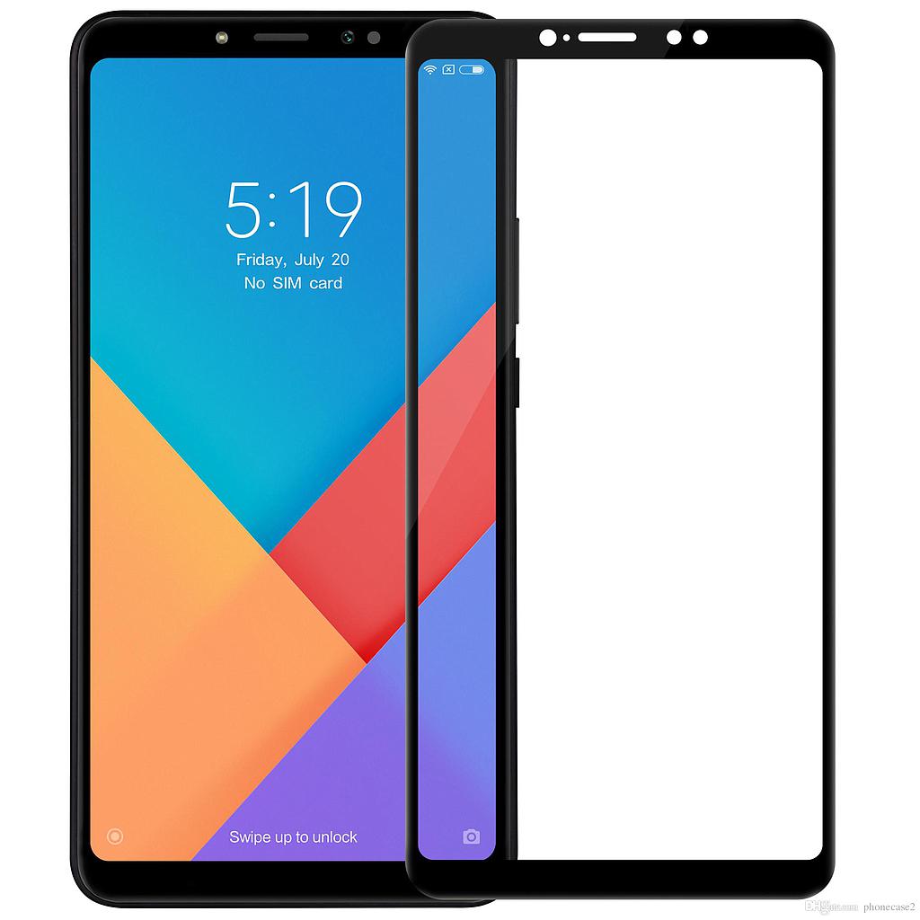 Protector Pantalla Xiaomi Mi Max 3 Completo NEGRO Cristal Templado
