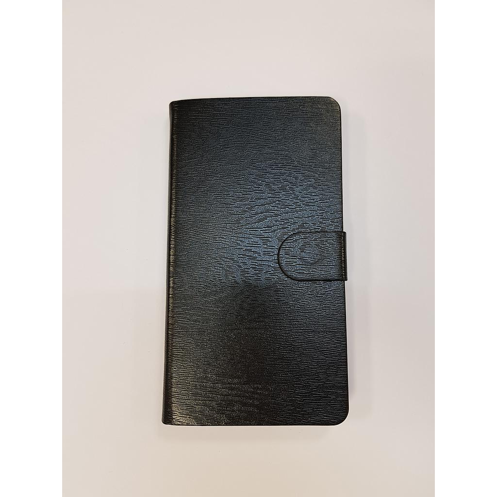 Funda Cubot P20 tapa libro Luxury Negra con soporte de gel