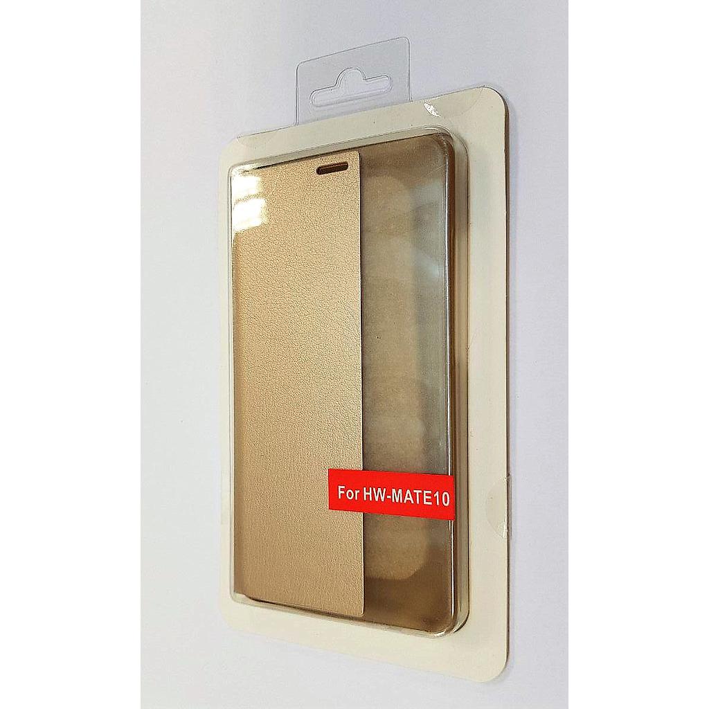 Funda Huawei Mate 10 tapa libro Oro