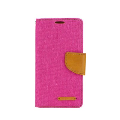 Funda iPhone 5 5C 5S SE Canvas Tapa Libro Rosa Marron