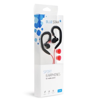 Auriculares Blue Star Sport SP80 Negro y rojo