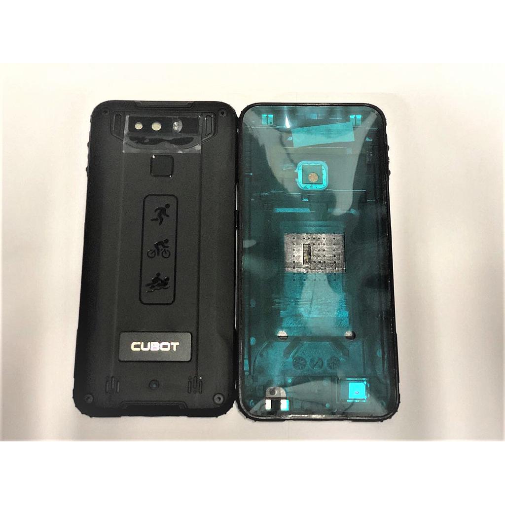 Tapa chasis Cubot Quest trasera con embellecedor camara trasera Negra