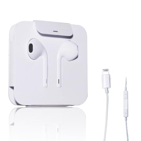 Auriculares iPhone Lightning Earpods ORIGINALES iPhone 7 / 8 / X Blancos SIN BLISTER