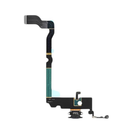 Flex iPhone XS Dock de Carga Microfono Negro