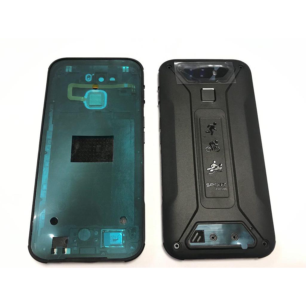 Tapa Cubot Quest Lite trasera con altavoz, antena y embellecedor camara trasera Negra