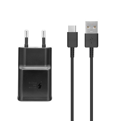 Cargador completo Original Samsung 2A USB Tipo C Negro