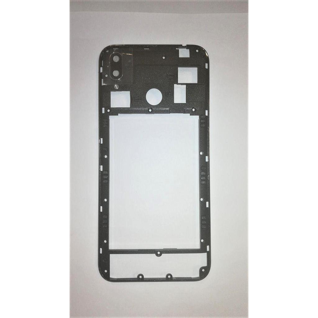Chasis Cubot R15 / R15 Pro trasero negro con cristal camara trasera