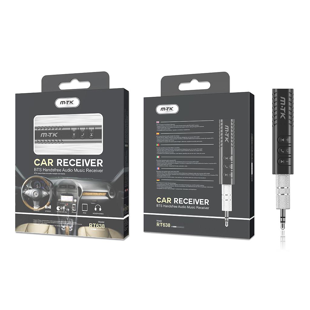 Receptor Bluetooth con conector 3.5mm para Coche RT638