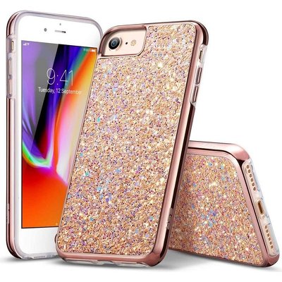 Funda Apple iPhone 7 / 8 / SE 2020 ESR Glitter Rosa Dorada