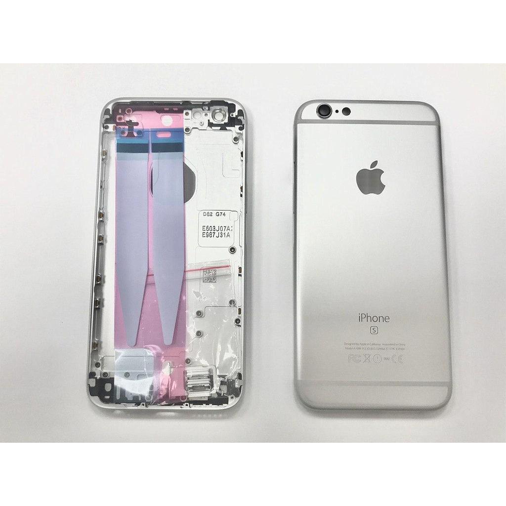 Tapa iPhone 6S Chasis Trasera Blanco plata silver