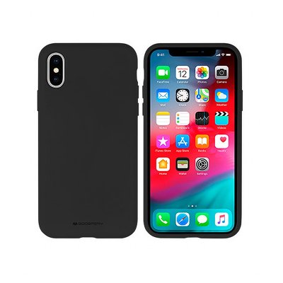 Funda iPhone 12 Pro Max Mercury Silicona Negra