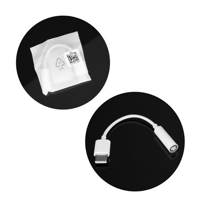 Adaptador jack de audio Original Huawei CM20 USB Tipo C BLANCO bulk