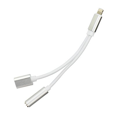 Cable Adaptador HF/audio + cargador Apple iPhone Lightning - Jack 3,5mm