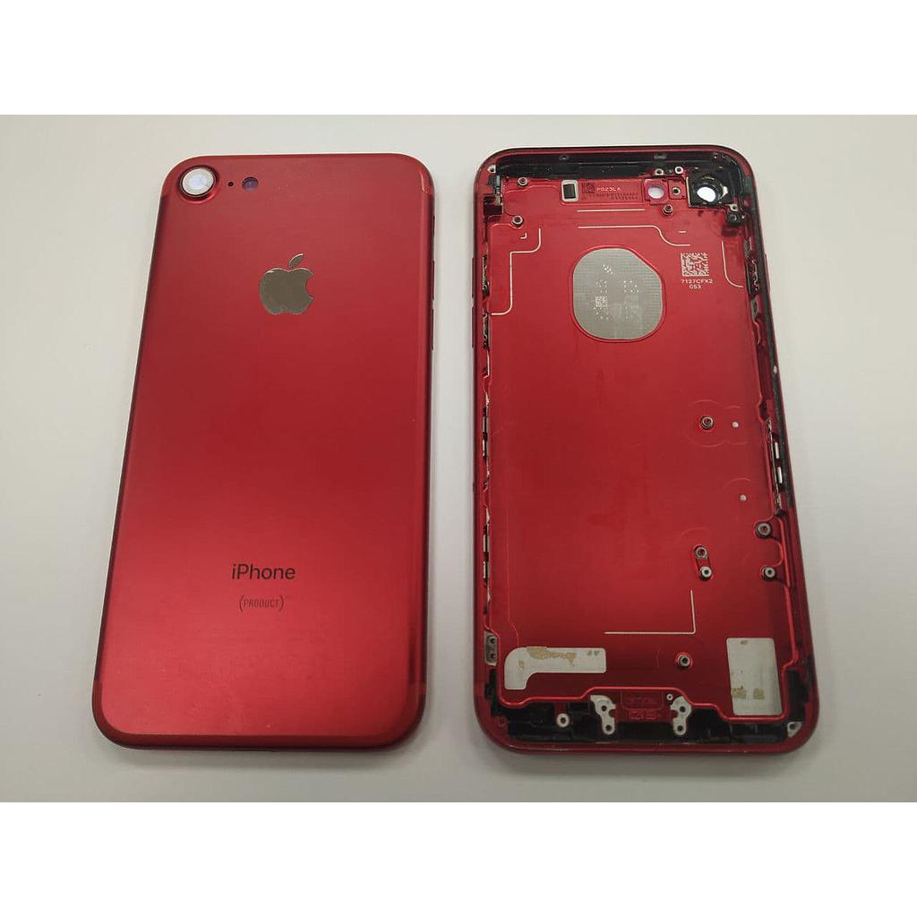 Chasis iPhone 7 Tapa Trasera de Desmontaje Grado C (Estado Correcto) Rojo