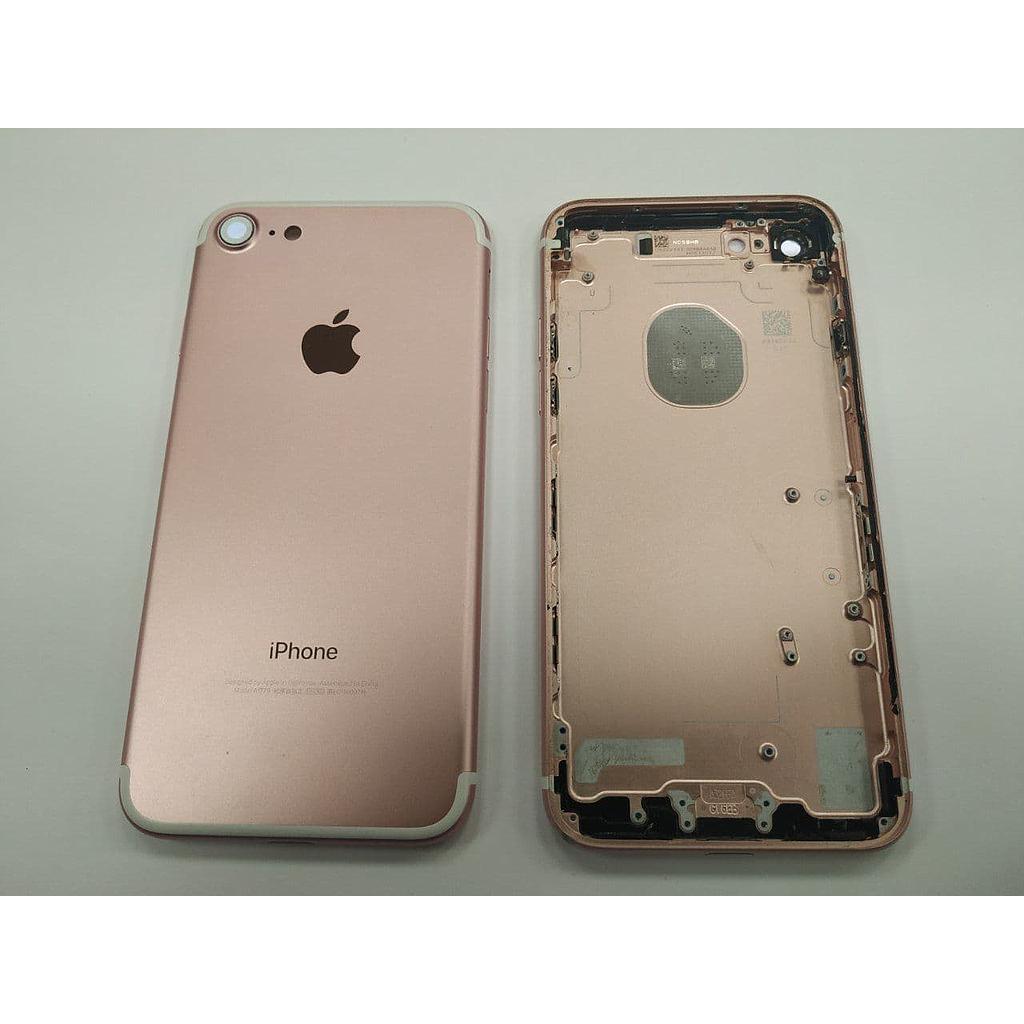 Chasis iPhone 7 Tapa Trasera de Desmontaje Grado C (Estado Correcto) Rosa