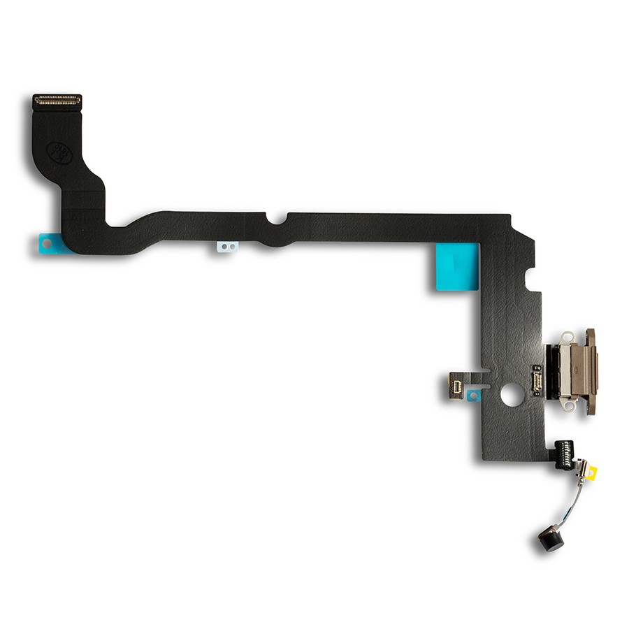 Flex iPhone XS Max Dock de Carga Microfono Dorado