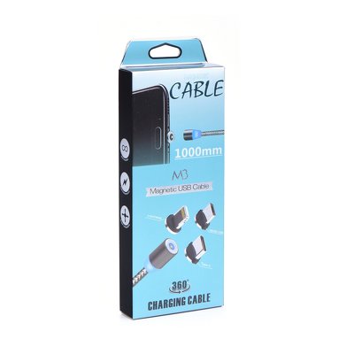 Cable de carga magnetico 3 en 1 ( Micro + iPhone Lightning + Tipo C)