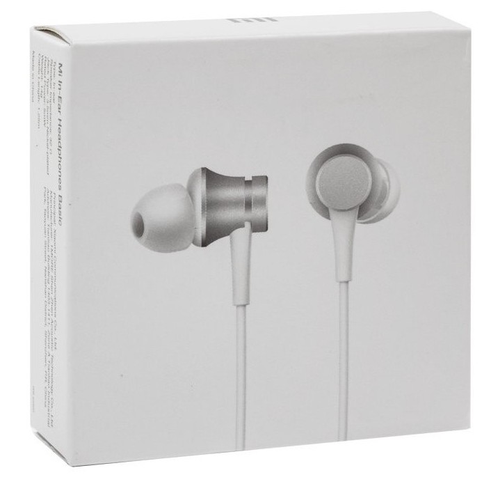Auriculares Cable Xiaomi Mi In-Ear Headphones Basic Silver