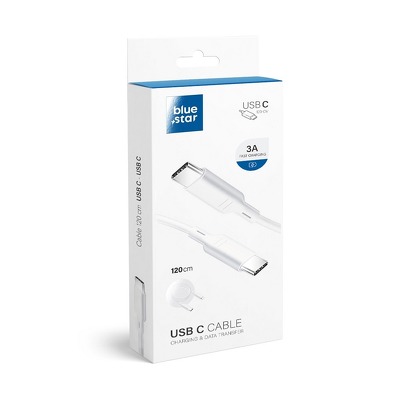 Cable carga y datos con conector USB Tipo C - Tipo C 3A (PD standard)