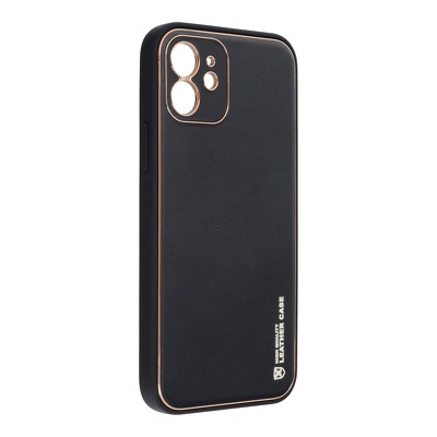 Funda iPhone 13 Forcell Leather Cuero Negra