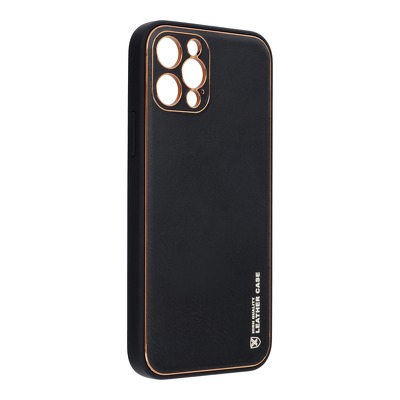 Funda iPhone 13 Pro Forcell Leather Cuero Negra