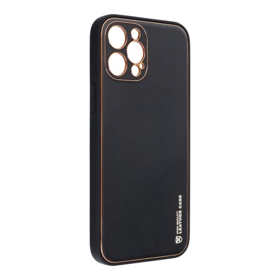 Funda iPhone 13 Pro Max Forcell Leather Cuero Negra