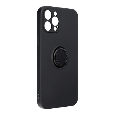Funda iPhone 12 Pro Max Forcell Silicone RING Negra