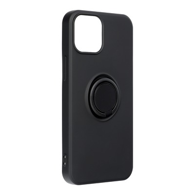 Funda iPhone 13 Mini Forcell Silicone RING Negra