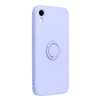 Funda iPhone XR Forcell Silicone RING Violeta