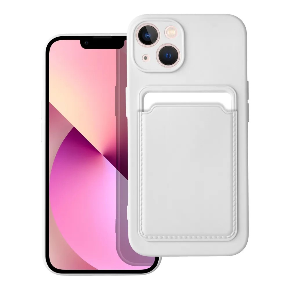 Funda iPhone 13 Forcell CARD  Blanca